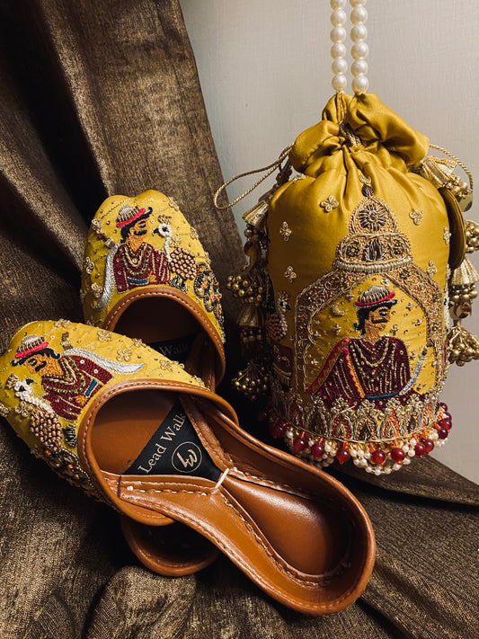 MUGHLIA DUO SET- Potli X Khussa