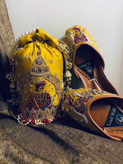 MUGHLIA DUO SET- Potli X Khussa