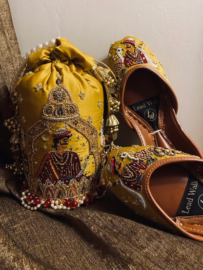 MUGHLIA DUO SET- Potli X Khussa